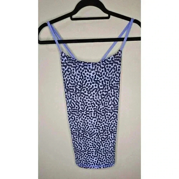 Lululemon Dancing Warrior Tank Ace Spot Lullaby Black Size 6 Build In Bra Yoga - Picture 2 of 6